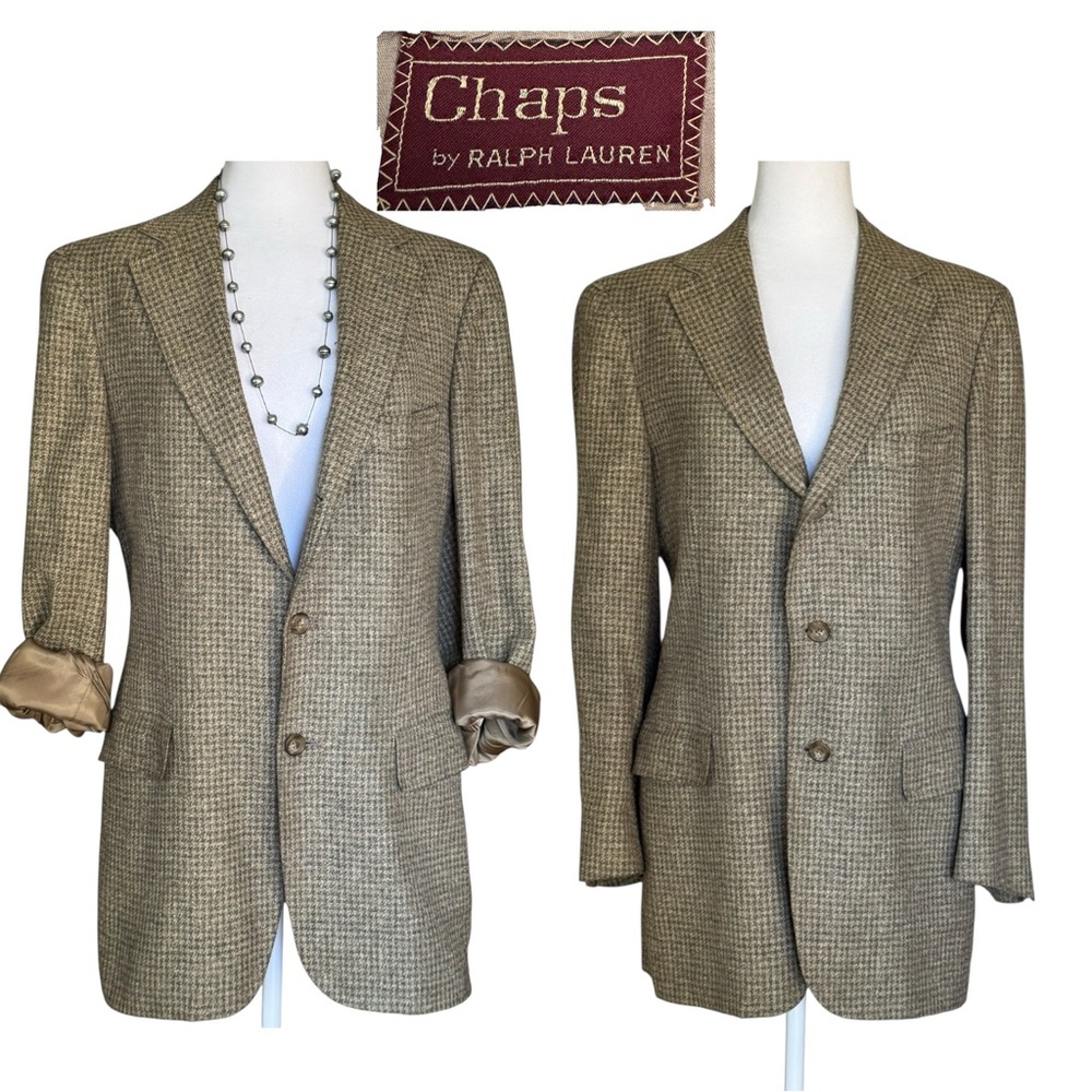 Ralph Lauren Chaps Houndstooth Blazer